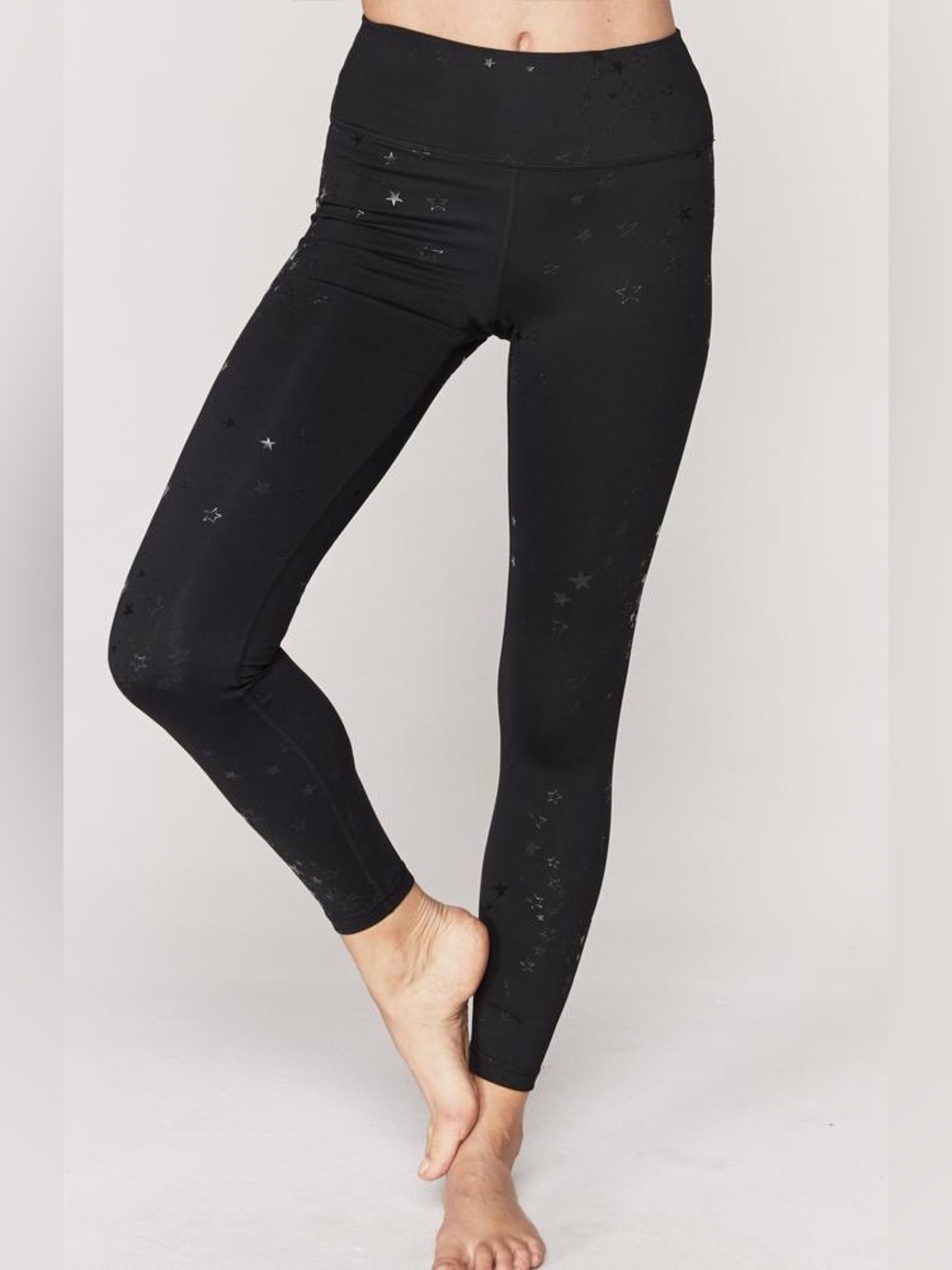 Spiritual Gangster Star Perfect High Waist Leggings Black Stars, Size XS